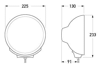 Hella Rally400 Spread Beam Lights & Covers