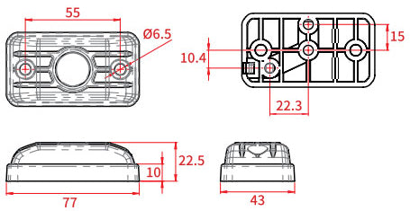 12V Micro Led Surface Mount Light