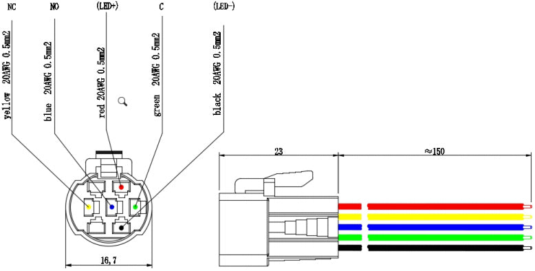 12V LED Metal Switch